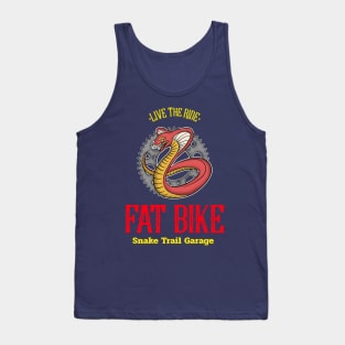 Live The Ride Fat Bike Mountain Biking Tank Top